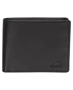Мужской кошелек Buffalo RFID Secure Left Wing Billfold Wallet Mancini, черный