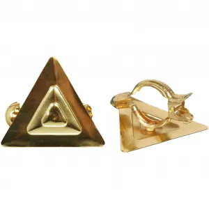 Декоративные зажимы Liedeco «Графика» (2 шт.) для штор, цвет messingfarben