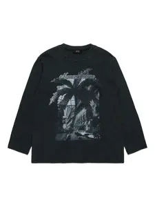 Футболка с графичным принтом Nº21 Kids, черный