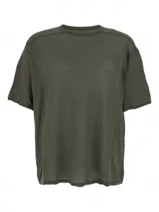 Футболка с круглым вырезом Rick Owens, зеленый