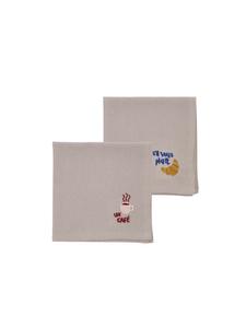 Södahl Салфетки для бистро из ткани кофейно-коричневого цвета