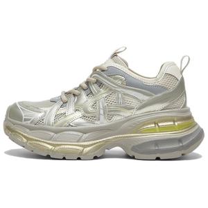 Дышащие низкие кроссовки на массивной подошве для женщин BASTO, Gold