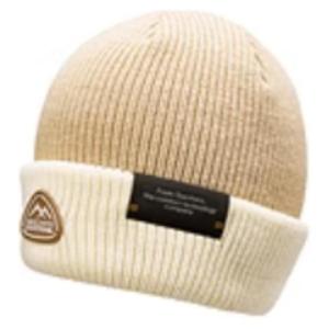 Акриловая шапка-бини из смесовой шерсти овцы унисекс кремово-белый цвет Skechers