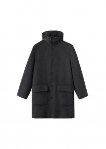 Пальто межсезонное MANGO MAN Cyril, антрацит