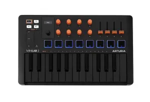 Контроллер Arturia MiniLab 3 25 Slim-key - оранжевый