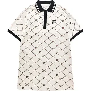 Футболка с коротким рукавом серии FOB женская молочного цвета FILA FUSION