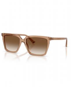 Женские квадратные солнцезащитные очки, JC5051 Jimmy Choo, Transparent Tan