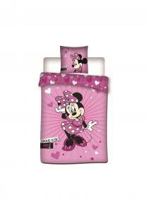 Комплект постельного белья Disney, 140x200 см, розовый