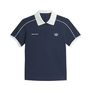 Спортивная футболка-поло Adidas Originals, темно-синий