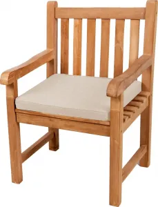 Подушка-сиденье для скамеек, садовых качелей и сидений, гладкая. FK5 (45x45x5, кремовый) POOM