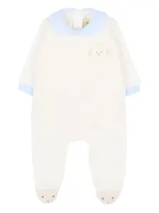 Ромпер с вышивкой Le Boo Beebè, белый