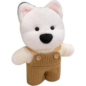 Плюшевая кукла щенка вест хайленд уайт терьера высотой 28см YUEZHILIAN