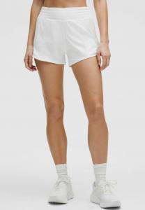 Спортивные шорты HOTTY HOT HIGH-RISE LINED 10CM lululemon, белый