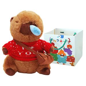 Плюшевая кукла Snotty Dressing Capybara высотой 25 см Whoops