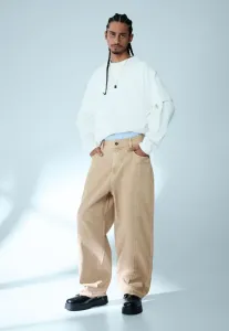 Очень мешковатые джинсы Bershka, Sand