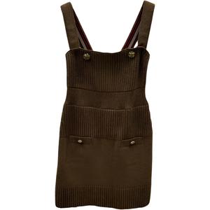 CHANEL 24A платье-чехол Women's Brown