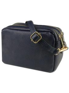 Наплечная сумка Toscanto Umhängetasche Leder blau ca. 22cm