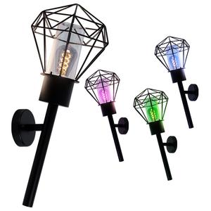 Уличный светодиодный настенный светильник Horace Black Globo Lighting, черный