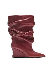 Ботильоны на танкетке Balmain, коричневый