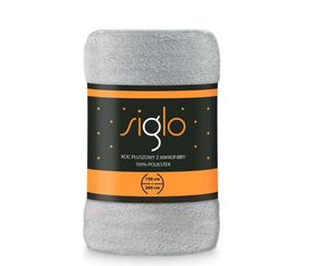 Одеяло, флисовое одеяло, приятные пледы, толстое диванное одеяло, диванное одеяло, двухстороннее, очень мягкое, теплое диванное покрывало, пушистое одеяло (молочно-белое) FARO, серебро