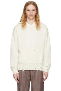Белая растрепанная толстовка с капюшоном Marni