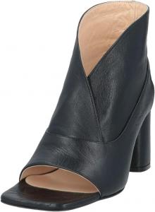 Женские босоножки YDN с открытым носком и высокой квадратной пяткой, ботильоны с толстым каблуком, без задника, для вечеринок и повседневного ношения, стильная обувь, размер 4-16 US, Black