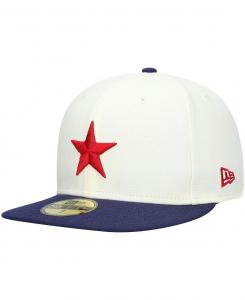 Мужская белая шляпа Detroit Stars Cooperstown Collection Turn Back The Clock 59FIFTY. New Era