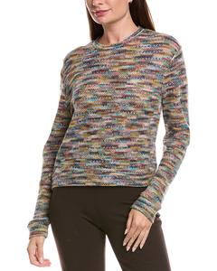 Свитер M Missoni из сетчатой пряжи с шерстью, альпакой и мохером, розовый