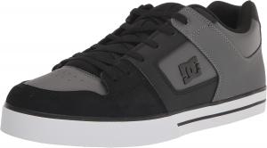 Мужские кеды DC Pure Casual низкие на шнуровке для скейтборда Dc Shoes, черный/серый