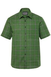 Рубашка на пуговицах классического кроя STHUGE, Green