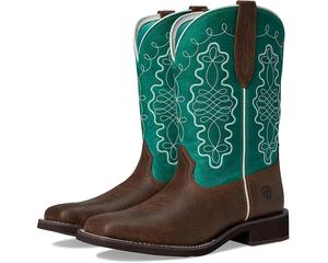 Женские сапоги Ariat Helena кожаные в ковбойском стиле, зелено-коричневый