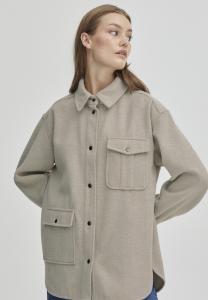 Пальто короткое Pulz, travertine melange