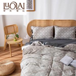 LUOLAI HOME Комплект постельного белья, 4 предмета, 200x230 см, пододеяльник