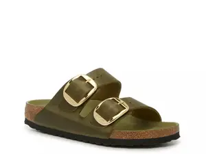 Сандалии Birkenstock Arizona с большой пряжкой - женские, темно-зеленые