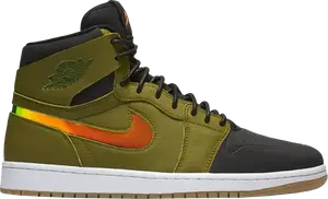 Кроссовки Air Jordan 1 Retro High Nouveau Militia Green, зеленый