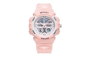 Disney Часы Mickey Series Electronic Movement Silicone Strap Watch Women's Watch White Dial MK 15155P