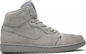 Кроссовки Air Jordan 1 Retro High Grey Suede, серый