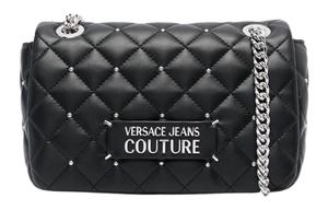 Сумка через плечо из полиуретана черная VERSACE JEANS COUTURE