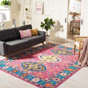 SAFAVIEH Aspen коллекция ковер 275 x 366 см - , Red & Blue, ручной работы бохо шерсть, идеально для помещений с высокой проходимостью в гостиной, спальне (APN527Q)