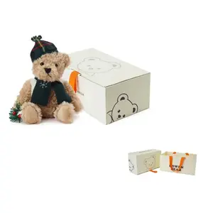 BOWEN BEAR Зеленая шапка венок медвежьи куклы плюшевая кукла 18см высота