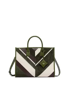 Сумка-Тоут из мюнхенской кожи Mcm, зеленый