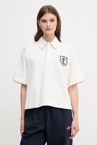 Хлопковая поло Calvin Klein Jeans, бежевый