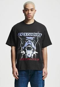 Футболка с принтом Rottweiler 2Y Studios, цвет washed black