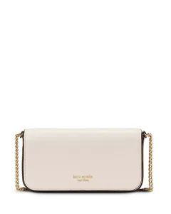 Кошелек Devin из сафьяновой кожи с цветовыми блоками и цепочкой на клапане Kate Spade New York, белый