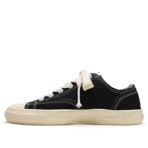 Кроссовки past sole 6 - hole low-top sneaker 'black' Maison Mihara Yasuhiro, черный
