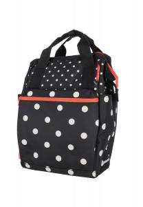 Сумка на багажник ROOMY GT, разноцветный горошек KLICKfix, черный