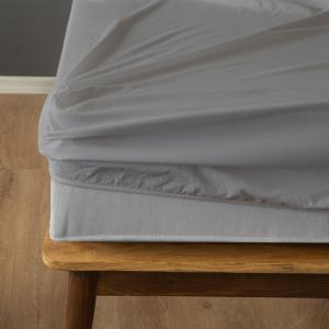 Простыня Komfortec 200x200 см, простыня, пружинная кровать до 15 см - высота матраса 30 см, серый
