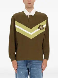 Поло с нашивкой-логотипом Hugo, коричневый