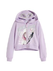 Толстовка с капюшоном на молнии Desigual Ghost Spider, пастельно-фиолетовый