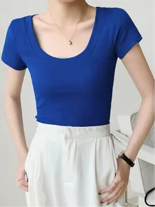 Женская футболка с коротким рукавом Doux Belle, цвет Indigo Blue